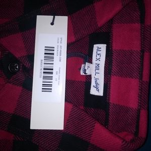 ALEX MILL flannel choke shirt long sleeve